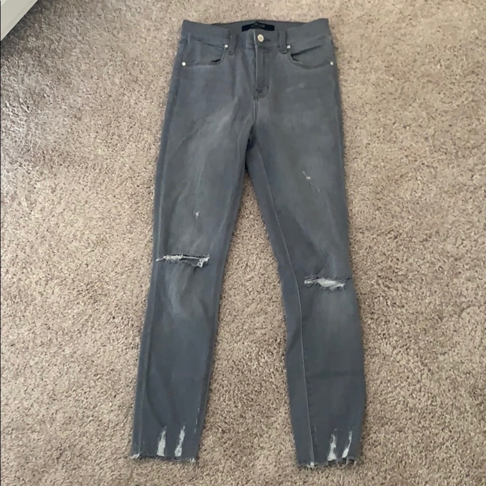 grey j brand ripped jeans